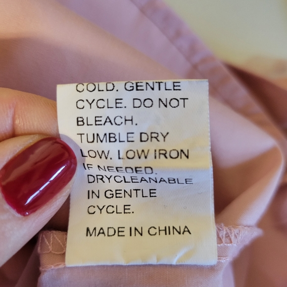 Pink Polka Dot Tulle Baloon Sleeve Fairy Blouse Size S - Picture 10 of 10